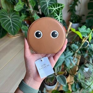 Coach brown coin purse